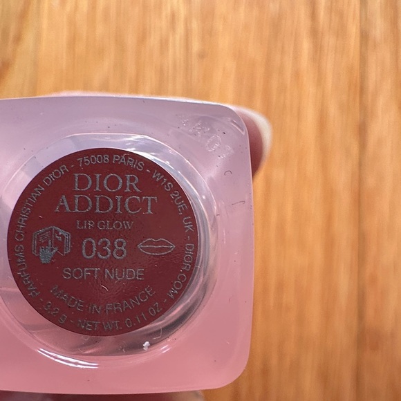 Yves Saint Laurent Red Quilted Vanity Case and Dior lipstick soft nude full size - Picture 14 of 14